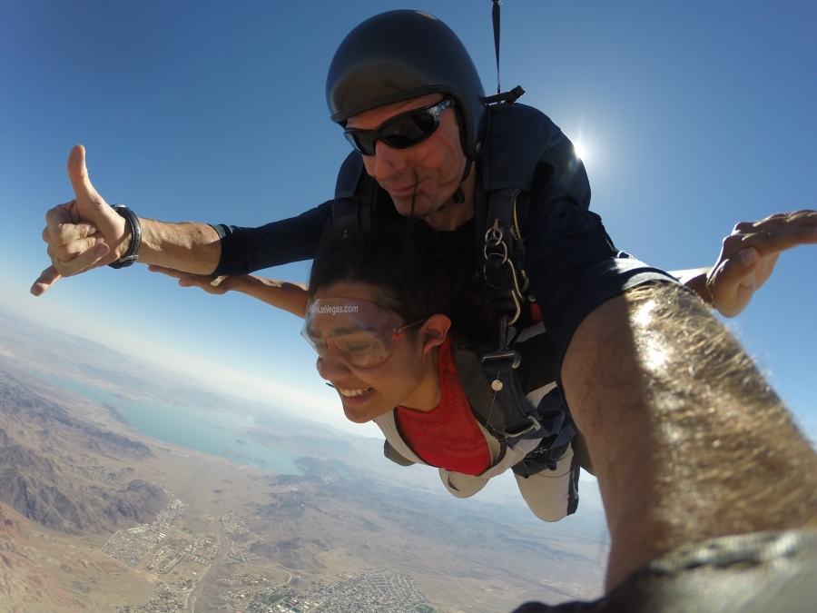 Jumping off a plane in Las Vegas